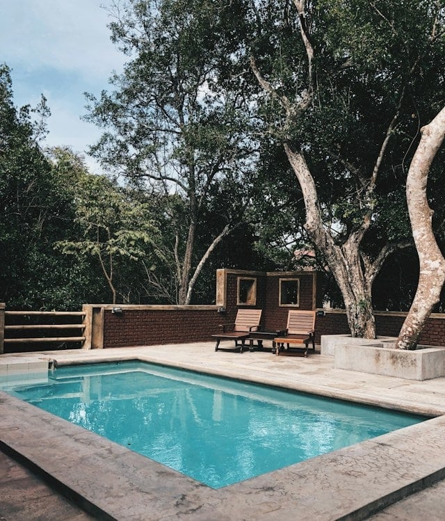 Pool below tree Pool below tree